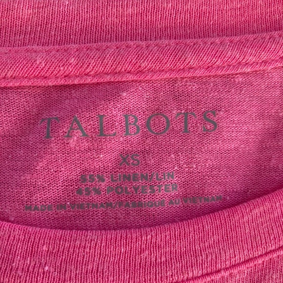 Talbots Short Sleeved Ruffle Tee - Picture 2 of 2